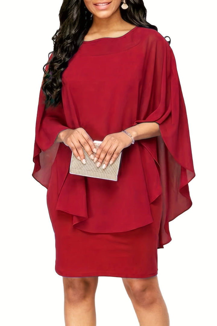 Chic women's printed midi dress, ideal for spring & summer. Casual yet elegant, offering effortless style.