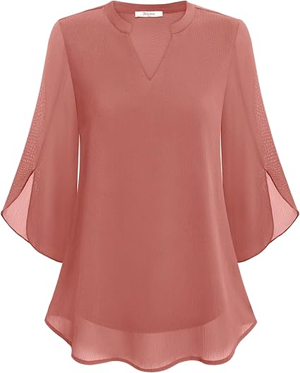 Versatile women's blouse, relaxed fit for elegant or casual outfits.