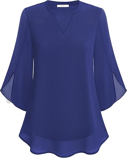 Stylish women's everyday blouse, featuring a relaxed fit & elegant design.