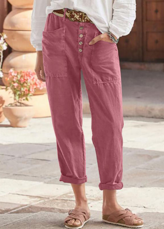 Women's relaxed wide leg trousers with adjustable high waist for comfortable everyday wear.