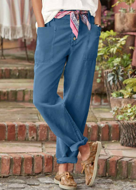 Versatile women's high-waist wide leg trousers, ideal for casual everyday comfort and style.