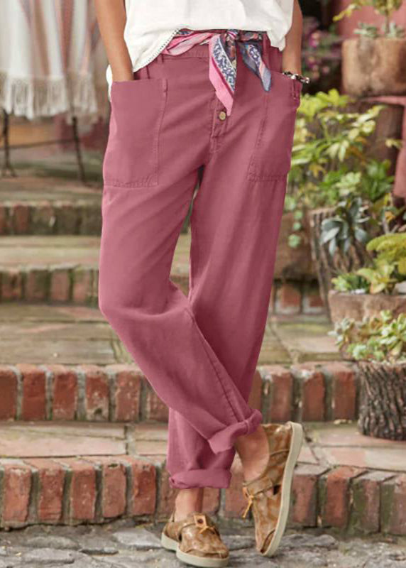 Casual women's wide leg pants, a relaxed fit with an adjustable waist for ultimate everyday comfort.