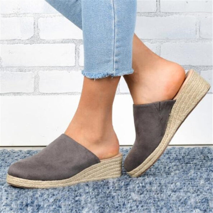 Women's comfortable retro wedge heel sandals, chic and stylish for summer fashion.