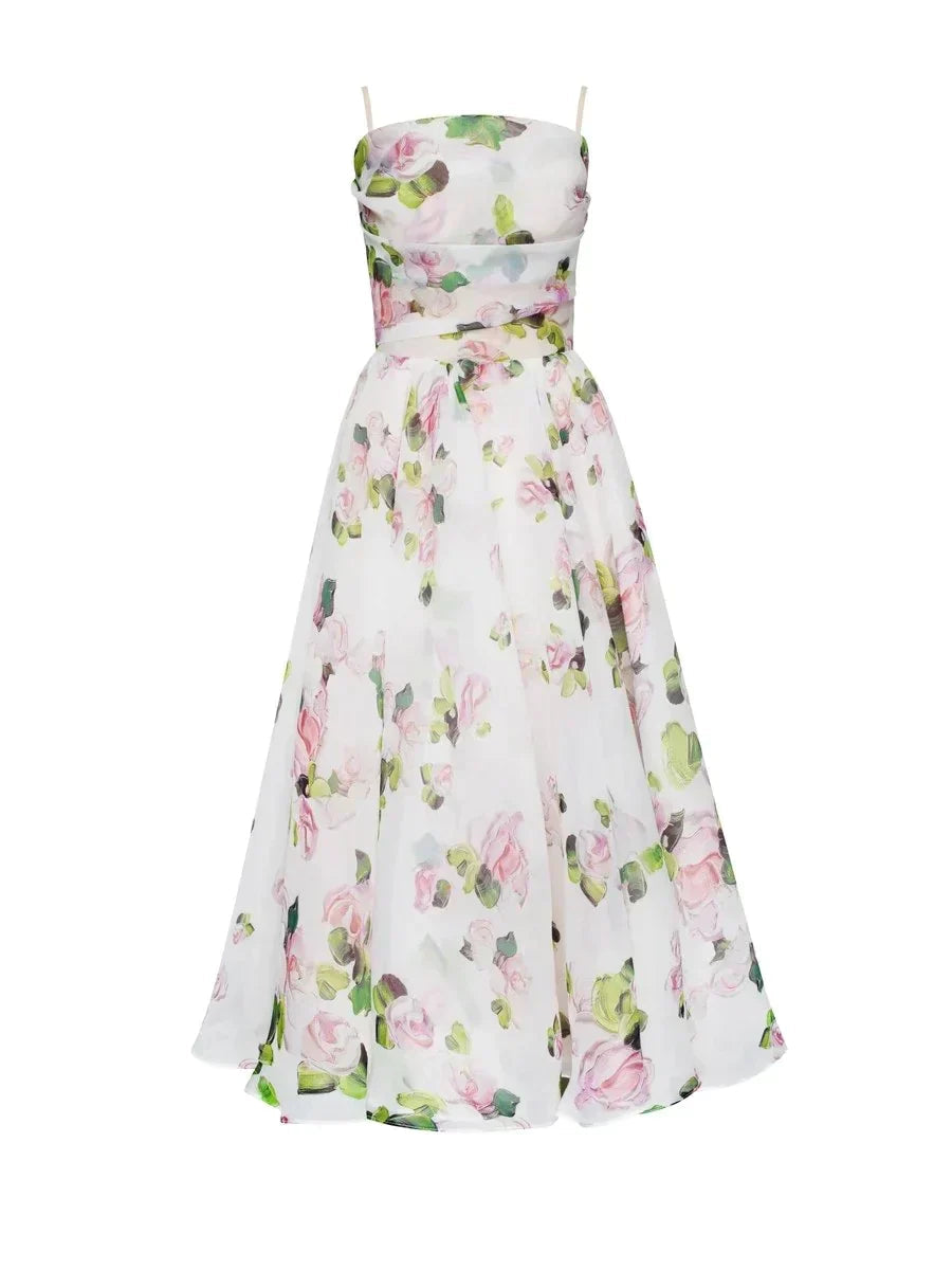 Women's fashion strapless cocktail dress, featuring a sculpted floral design for sophisticated special occasions.