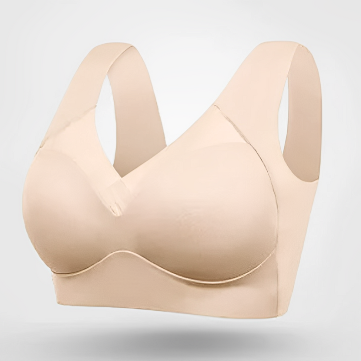 Comfortable women's seamless bra with wireless push-up support for a smooth silhouette.