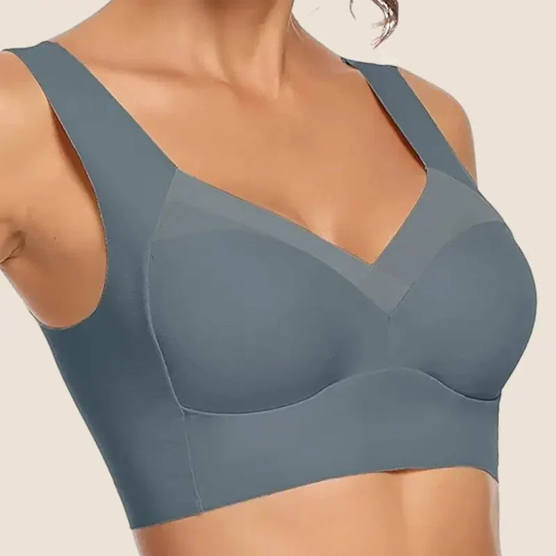 Smoothing seamless wireless bra for women, designed for comfort, push-up, and everyday wear.