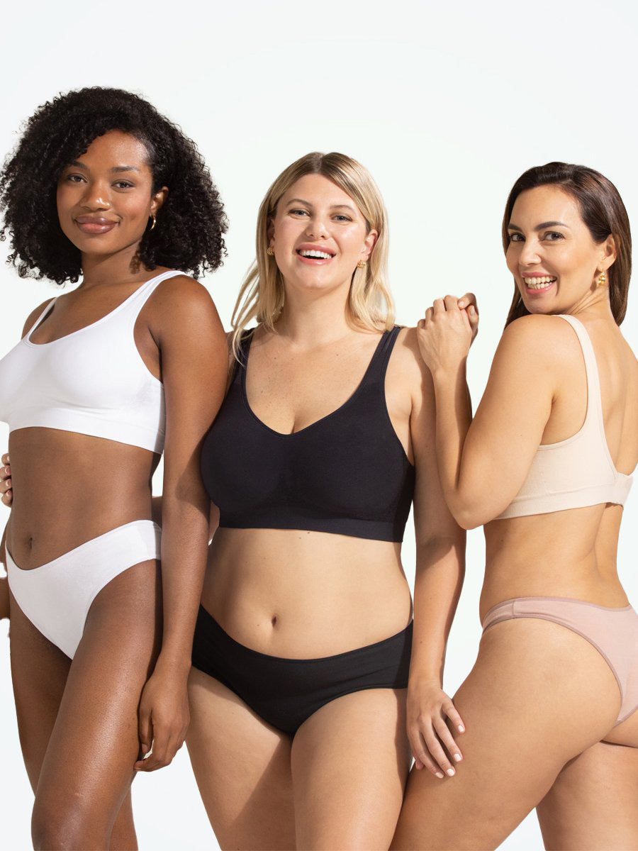 Women's comfort bra, seamless, wire-free, ideal for workouts, yoga, or as an everyday supportive intimate.