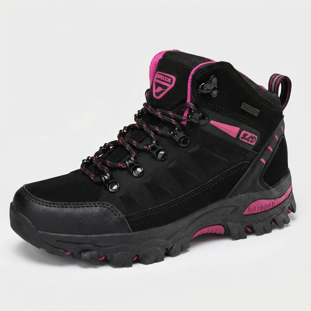 Sharon women's hiking boots: water-resistant outdoor footwear for comfortable all-terrain trail walking and trekking.