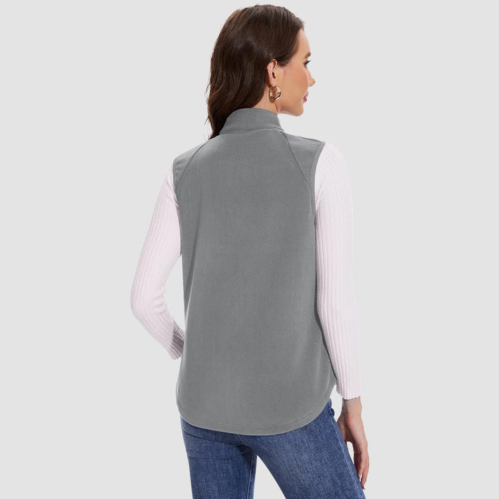 Women's Siena fleece vest, an essential item for layering looks