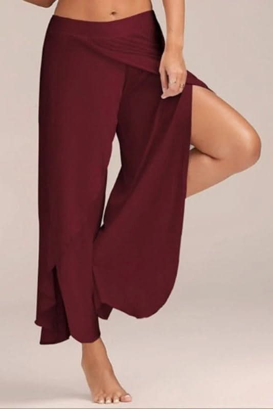 Enhance comfort with women's high-waisted yoga pants; flexible, full-length leggings for active women's fitness.