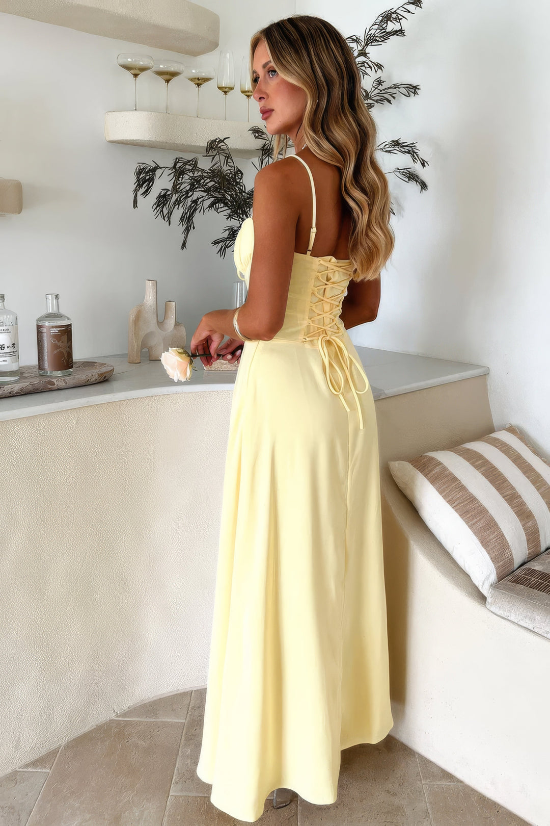 Chic sleeveless A-line maxi dress for women, a stylish choice for any occasion.