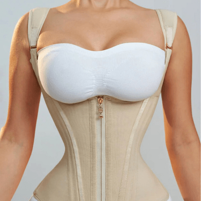 Stylish women's body shaper available in pink, black, beige; offering comfortable slimming and versatile support.
