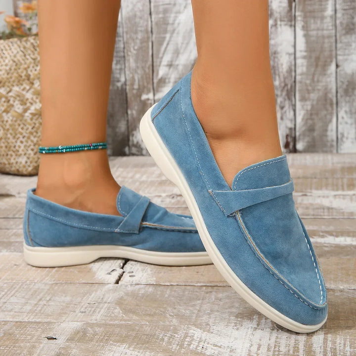 Durable women's comfort loafers, slip-on style for easy wear, suitable for office or daily errands.