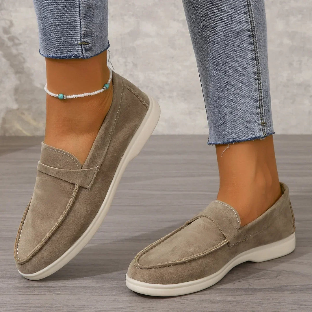Versatile women's loafers, providing cushioned support for professional office and relaxed casual wear.