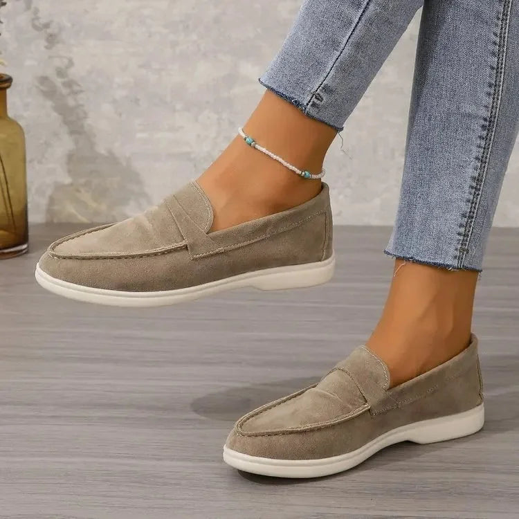 Classic women's slip-on comfort shoes, great for effortless everyday style and office versatility.