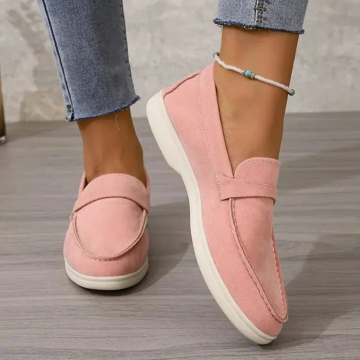 Modern women's slip-on shoes, featuring cushioned insoles for ultimate comfort in any setting.
