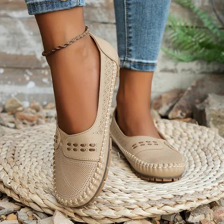 Women's comfortable slip-on loafers, breathable flats for all-day wear & everyday style.