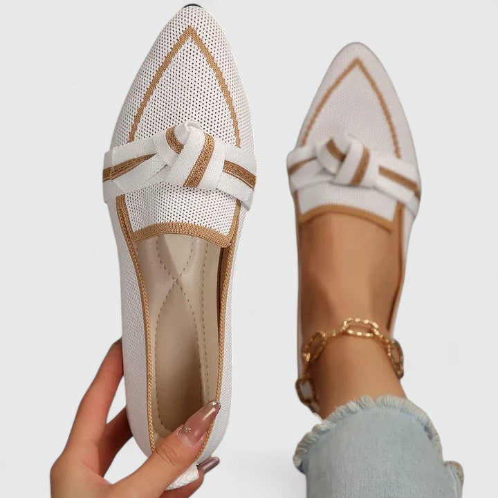 Stylish women's slip-on orthopedic loafers. Features arch support & shock absorption for all-day comfort and casual wear.