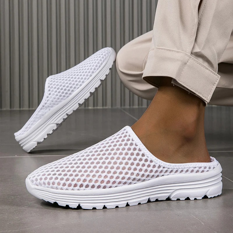 Women's slip-on orthopedic sneakers with comfort arch support, ideal for walking & daily wear.