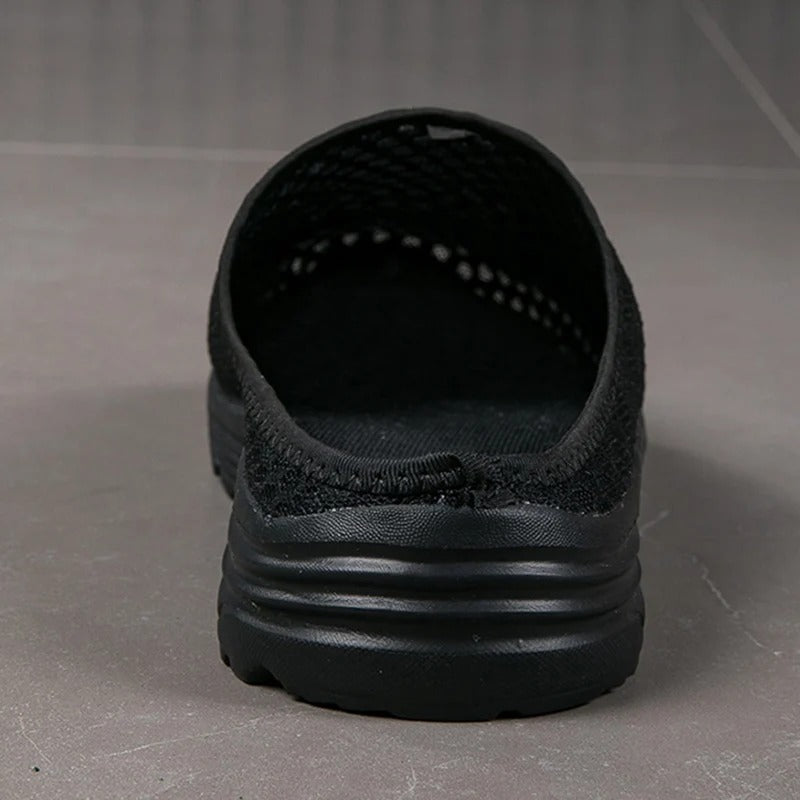 Women's slip-on walking shoes with orthopedic arch support, designed for comfortable daily wear & foot health.
