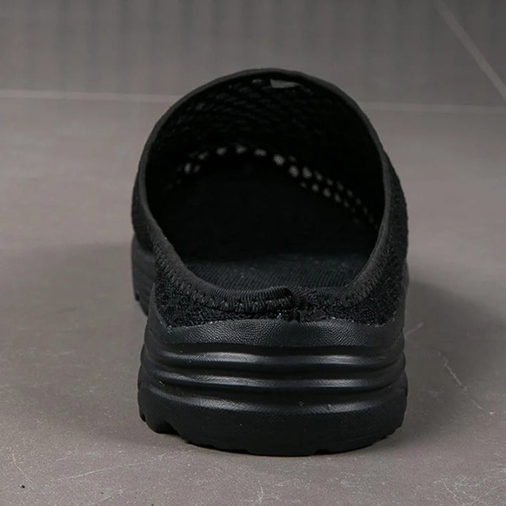 Women's slip-on walking shoes with orthopedic arch support, designed for comfortable daily wear & foot health.