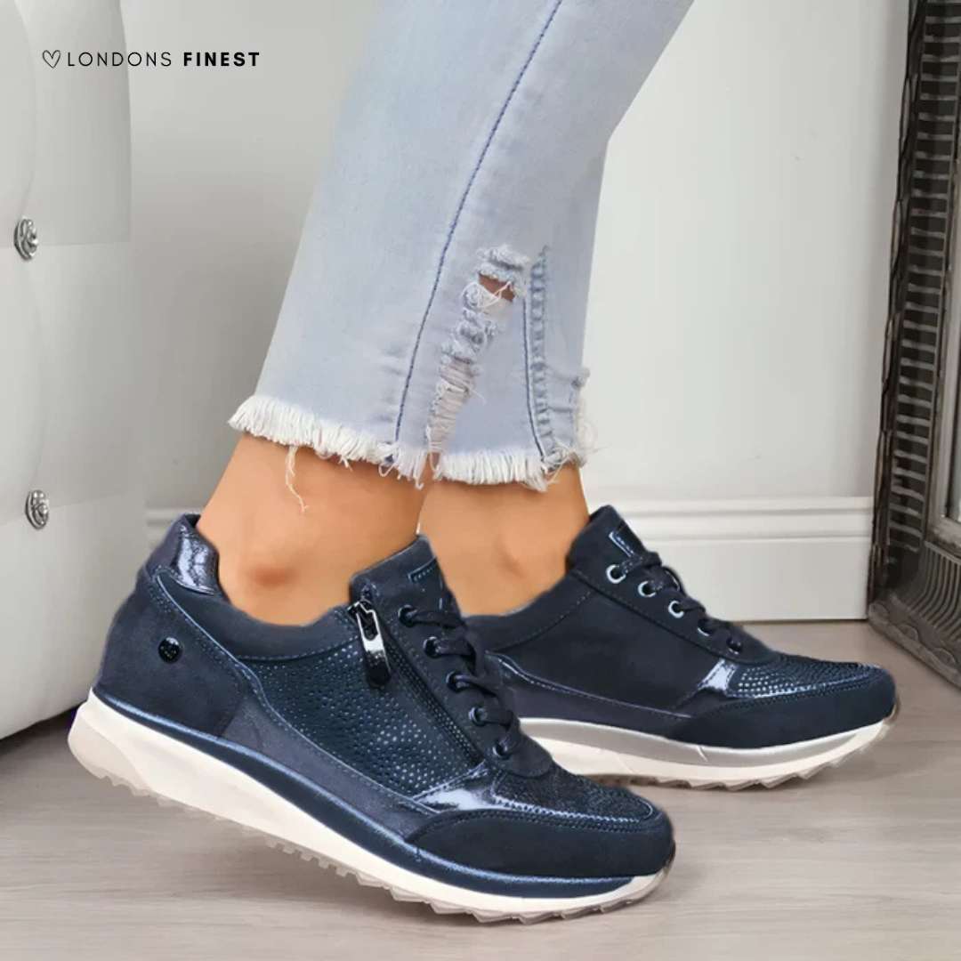 Stylish & comfortable women's lightweight sneakers with arch support and cushioned insole for all-day foot support.
