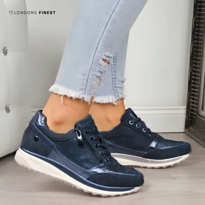 Stylish & comfortable women's lightweight sneakers with arch support and cushioned insole for all-day foot support.