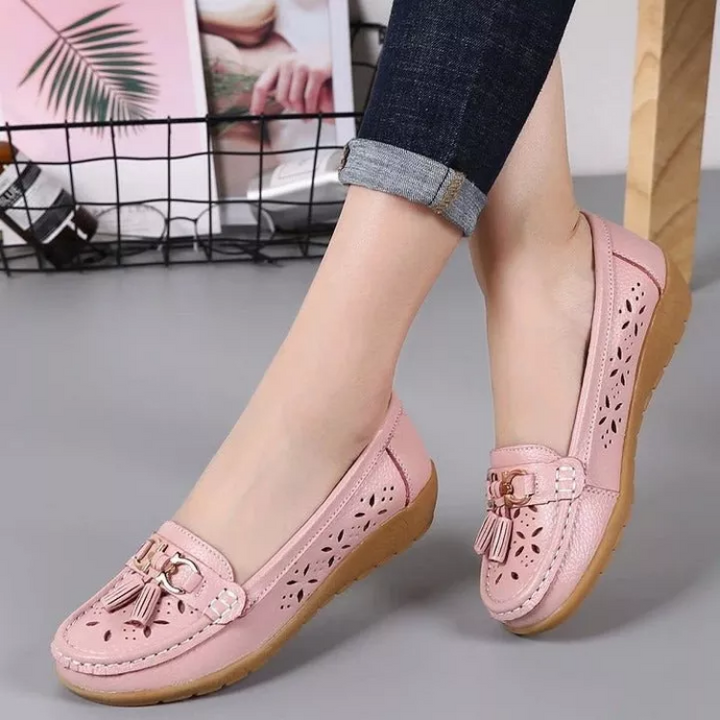 Women's soft breathable moccasin sandals, perfect for summer comfort & everyday wear.