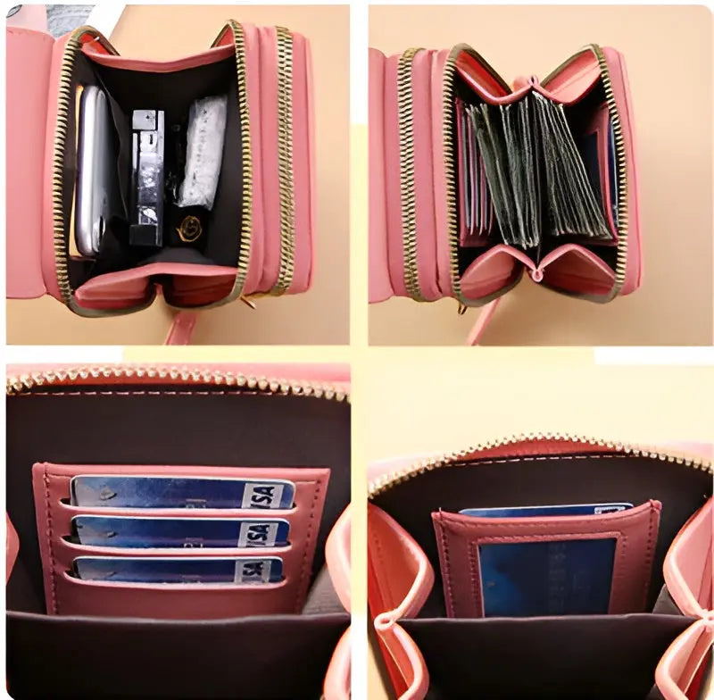 Versatile soft leather anti-theft shoulder bag, ideal for daily commutes and trips.