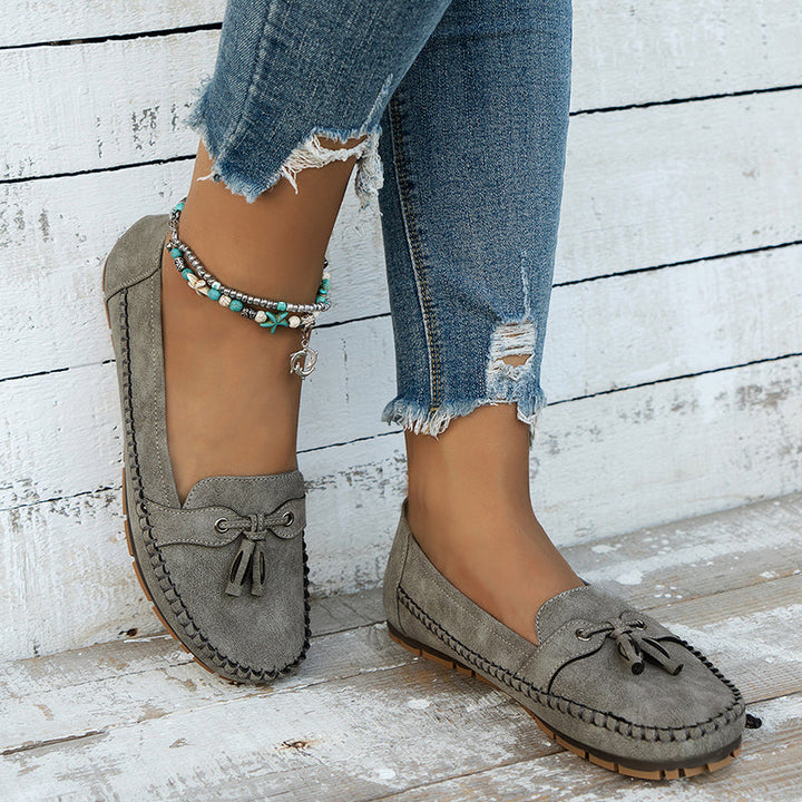Flexible sole women's loafers, designed for soft comfort and easy walking.