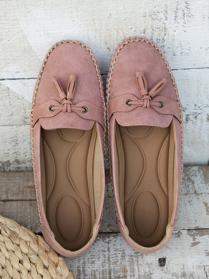 Slip-on women's soft loafers, the ultimate comfortable footwear for busy days.