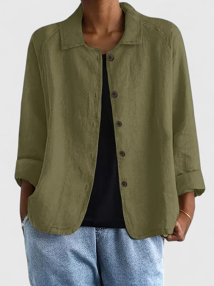 Comfortable women's casual wear top, a stylish long-sleeve option for everyday fashion.