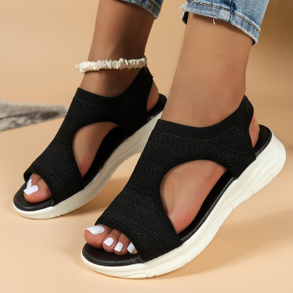 Women's sporty orthopedic sandals with cushioned arch support, perfect for all-day walking comfort.