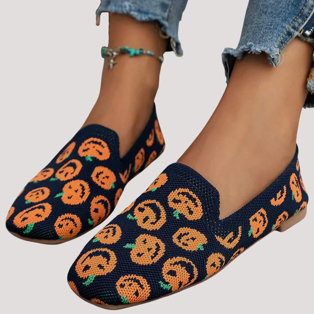 Breathable women's ballet flats with square toe, slip-on comfort for casual & modern daily wear.