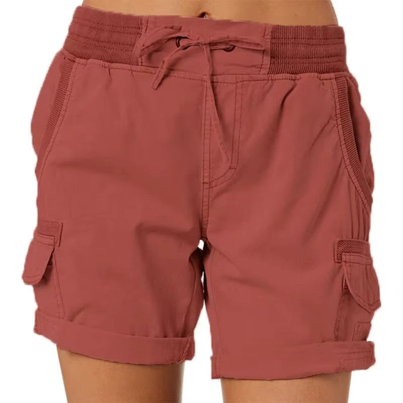 Stylish Chloe women's summer shorts, designed as comfortable beachwear for a trendy vacation outfit.