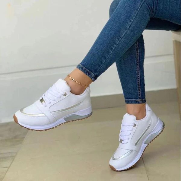 Comfortable women's chunky sole sneakers, ideal for walking, casual wear, or adding a sporty style statement.