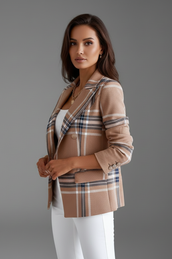 Stylish open front blazer for women, an easy-to-wear lapel jacket for office, business casual, or versatile top.