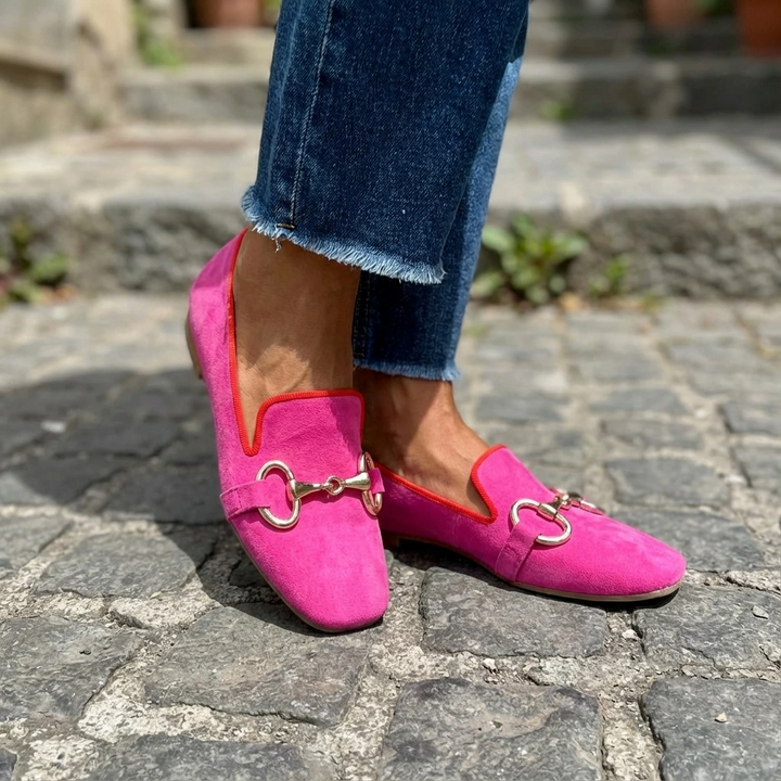 Comfortable women's square toe loafers with horsebit detail, versatile slip-on flat shoes for any fashion statement.