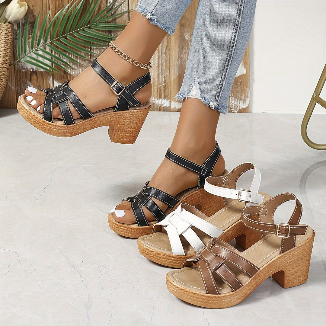 Dressy women's wedge sandals, providing stylish comfort for special occasions or daily elegance.