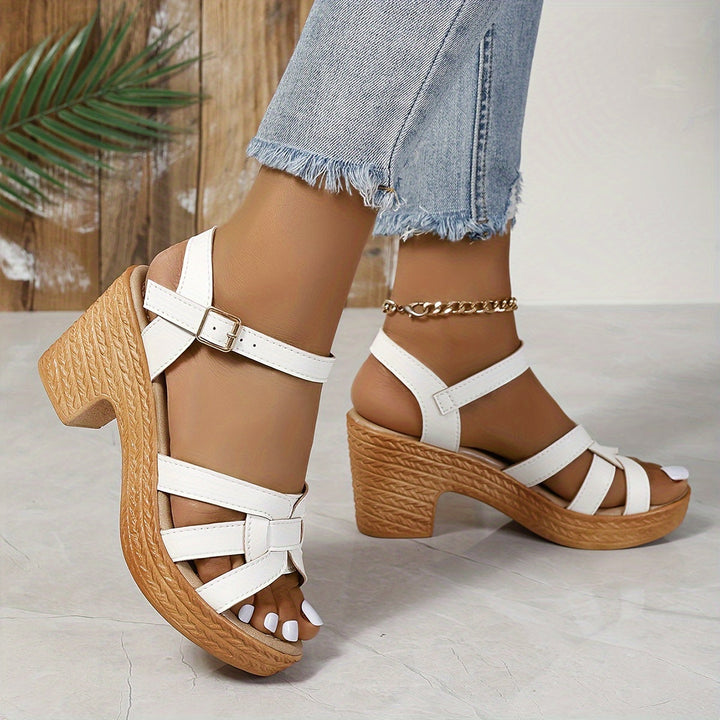 Fashionable women's platform wedge sandals, offering supreme comfort and versatile summer style.