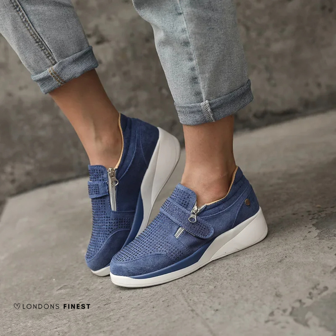 Casual women's footwear: supportive sneakers featuring premium cushioning & arch support for ultimate comfort.