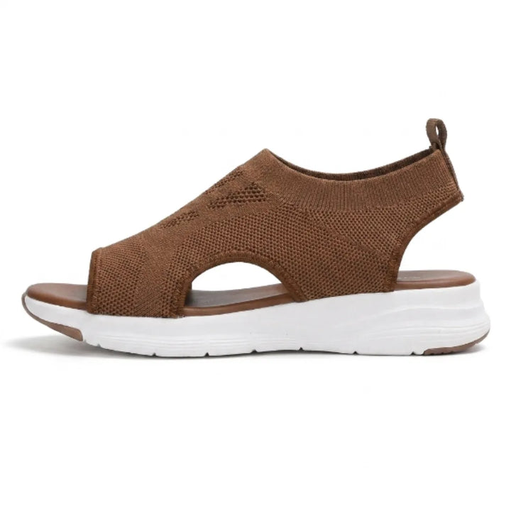 Women's supportive orthopedic walking sandals with arch support for daily comfort.