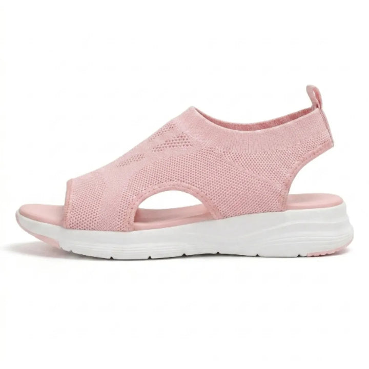 Lightweight women's walking sandals with effective arch support for active days.