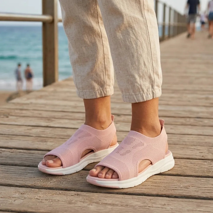 Comfortable women's daily wear sandals: orthopedic, supportive, and slip-on style.