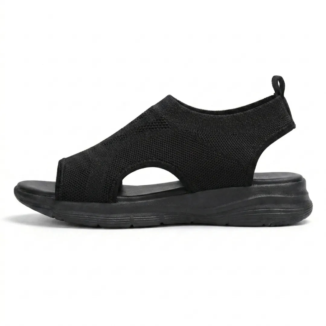 Comfortable women's slip-on wedge sandals, excellent for casual summer outings.