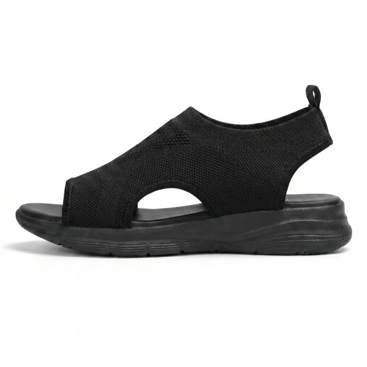 Comfortable women's slip-on wedge sandals, excellent for casual summer outings.