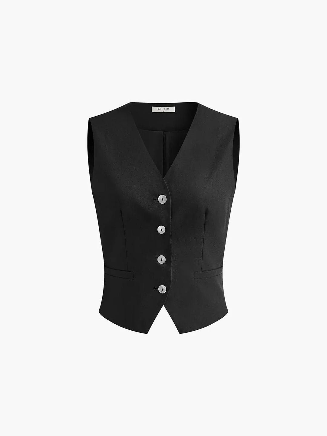 Modern women's tailored waistcoat & wide leg trouser set. A sophisticated two-piece for office or stylish casual.