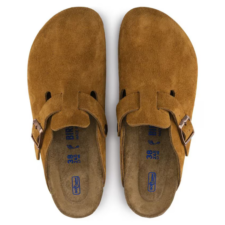 Stylish taupe women's clogs with a cushioned anatomical footbed, ideal for casual summer or fall fashion.