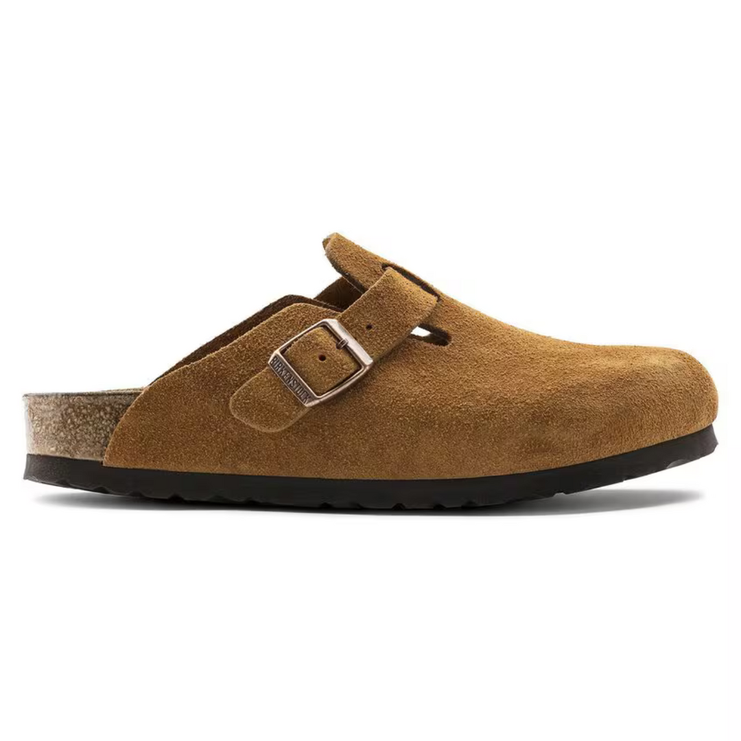 Everyday women's taupe clogs, offering superior comfort with a cushioned anatomical footbed.