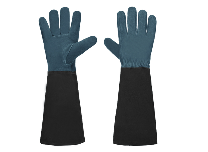 Women's long thorn-proof gloves, ideal for planting, weeding, and garden protection.